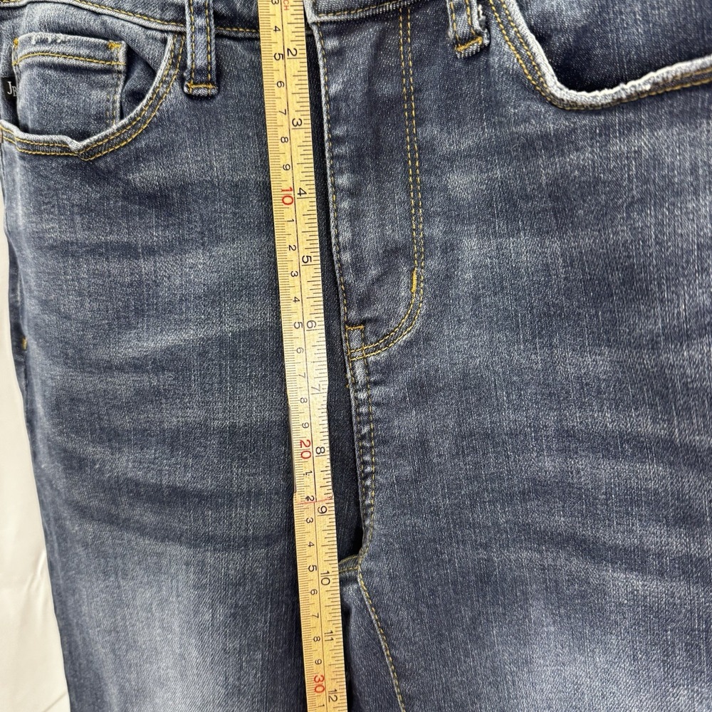 Judy Blue Jeans Womens 7/28 Blue‎ Skinny Fit Distressed Raw Hem Stretch Denim - Picture 3 of 11